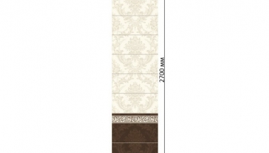 Стеновая панель ПВХ Panda Шоколад фон, комплект 2 шт