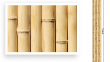 Стеновая панель ПВХ Век с фотопечатью Бамбук натуральный